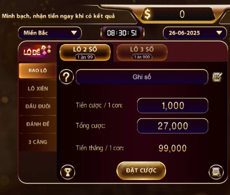 Nắm chắc cách tính lô đề trên Sunwin